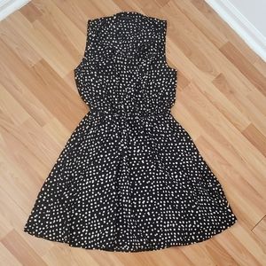 Banana Republic fit and flare polka dot dress